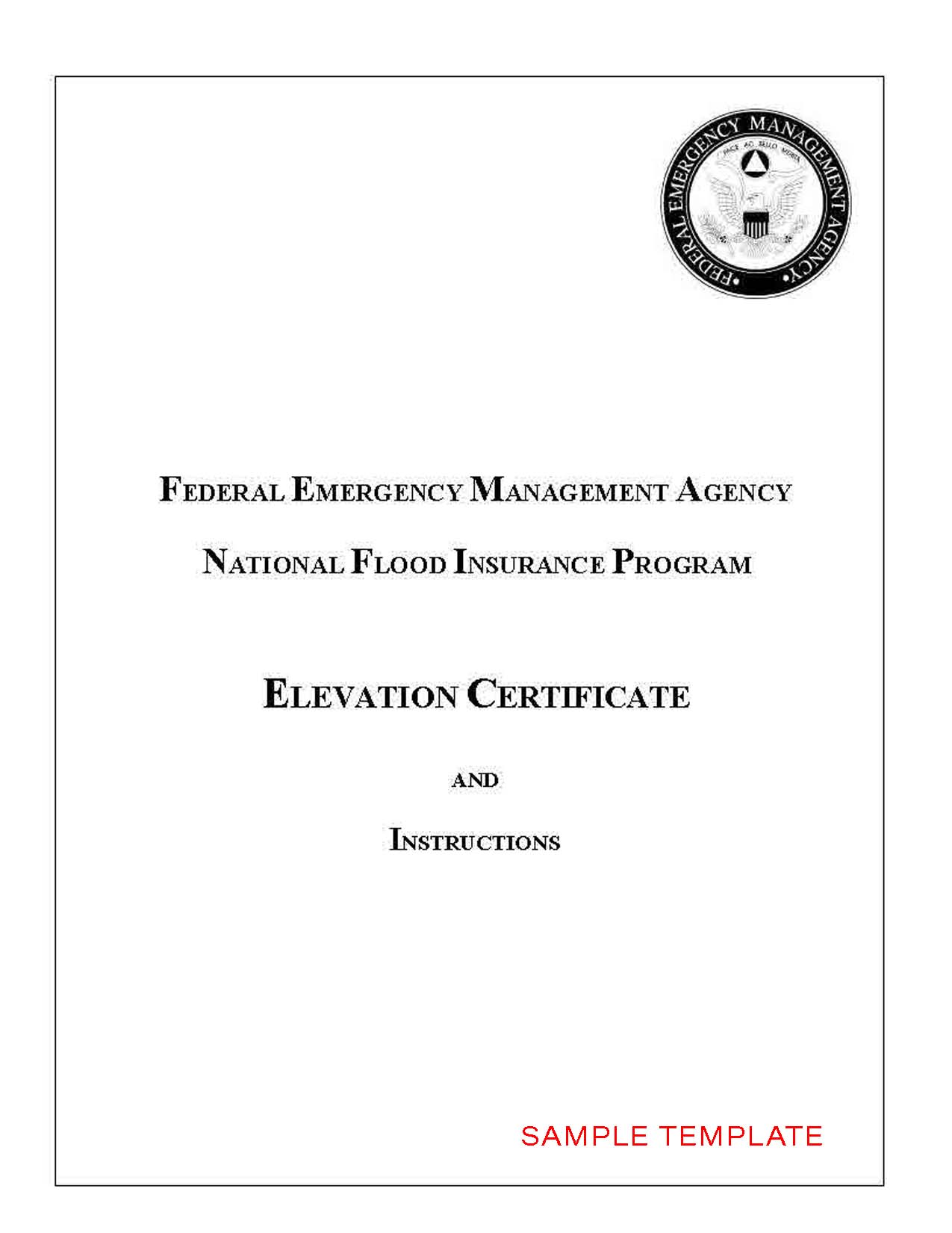 AmeriSurveyors Elevation Certificate Sample